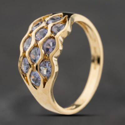 Pre-Owned 9ct Yellow Gold Tanzanite Dress Ring 41104249