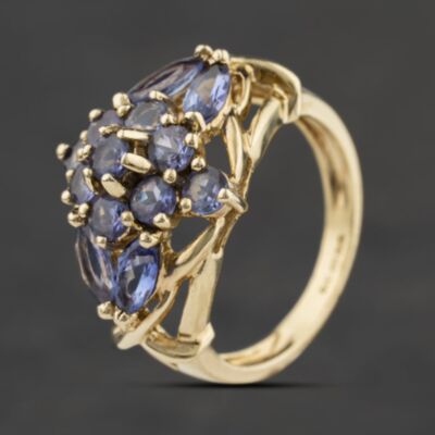 Pre-Owned 9ct Yellow Gold Tanzanite Dress Ring 41104630