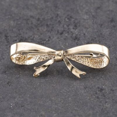 Pre-Owned 9ct Yellow Gold Bow Brooch 41131161
