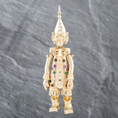Pre-Owned 9ct Yellow Gold Cubic Zirconia Large Clown Loose Pendant 41141929