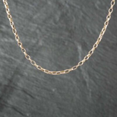 Pre-Owned Vintage Yellow Gold Oval 18 Inch Belcher Chain 41161007
