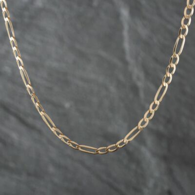 Pre-Owned 9ct Yellow Gold 18 Inch Figaro Chain 41161353