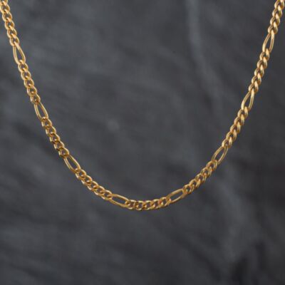Pre-Owned 9ct Yellow Gold 5+1 19.5 Inch Figaro Chain 41161480