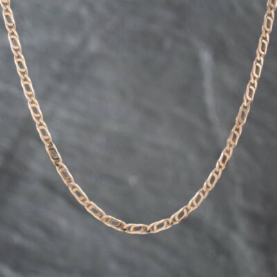 Pre-Owned 9ct Yellow Gold Double 18 Inch Curb Chain 41161558