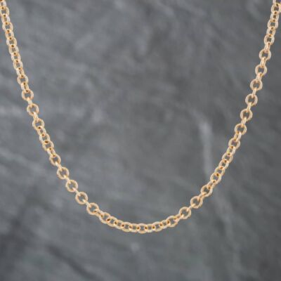 Pre-Owned 9ct Yellow Gold 16 Inch Trace Chain 41161560
