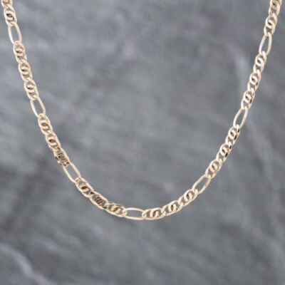 Pre-Owned 9ct Yellow Gold Open Link 18 Inch Curb Chain 41161562