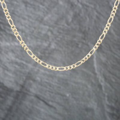 Pre-Owned 9ct Yellow Gold 16 Inch Figaro Chain 41161578