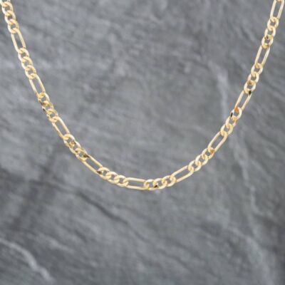 Pre-Owned 9ct Yellow Gold 18 Inch Figaro Chain 41161579