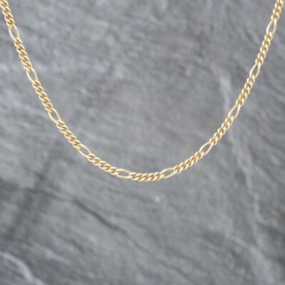 Pre-Owned 9ct Yellow Gold 18 Inch Figaro Chain 41161580