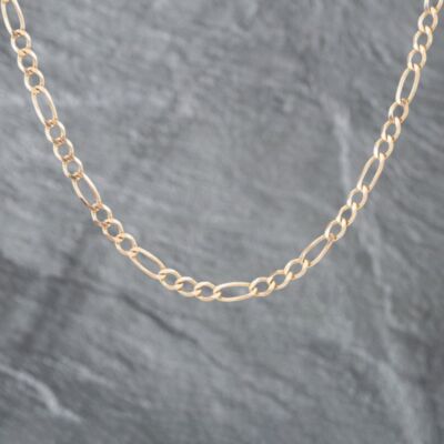 Pre-Owned 9ct Yellow Gold 18 Inch Figaro Chain 41161581