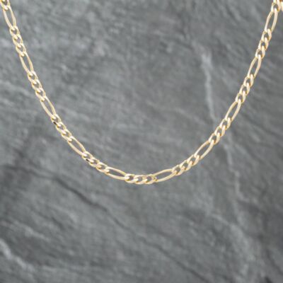 Pre-Owned 9ct Yellow Gold 18 Inch Figaro Chain 41161621