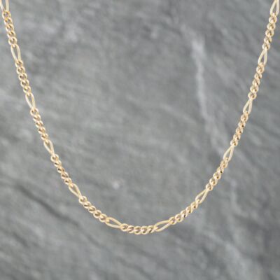 Pre-Owned 9ct Yellow Gold 18 Inch Figaro Chain 41161728