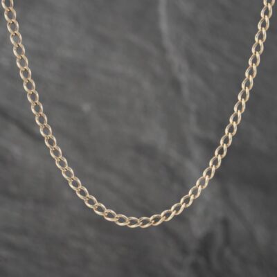 Pre-Owned 9ct Yellow Gold 20 Inch Curb Chain 41161778