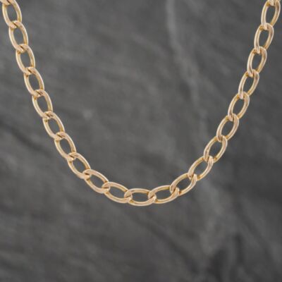 Pre-Owned 9ct Yellow Gold 18 Inch Curb Chain 41161781
