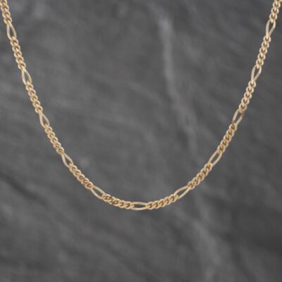 Pre-Owned 9ct Yellow Gold 20 Inch Figaro Chain 41161796