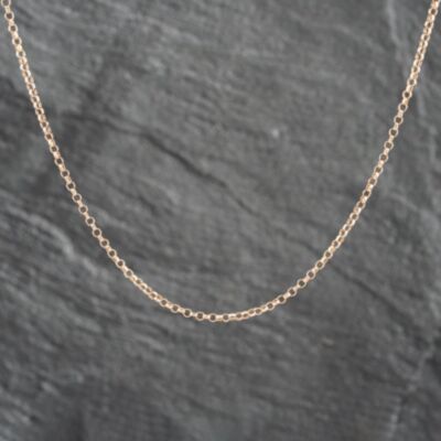 Pre-Owned 9ct Rose Gold 20 Inch Belcher Chain 41161821