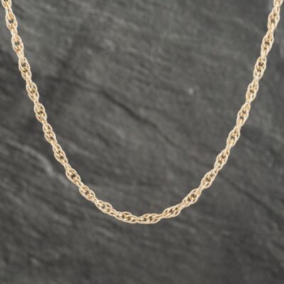 Pre-Owned 9ct Yellow Gold 18 Inch Prince Of Wales Chain 41161837