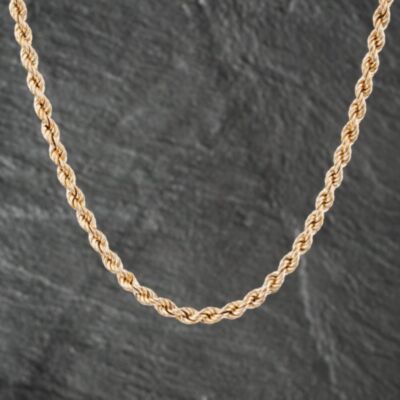 Pre-Owned 9ct Yellow Gold 16 Inch Rope Chain 41161864