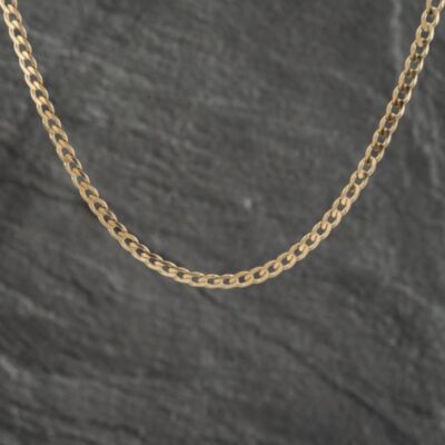Pre-Owned 9ct Yellow Gold 18 Inch Curb Chain 41161877