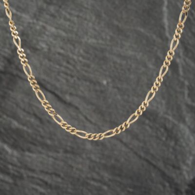 Pre-Owned 9ct Yellow Gold 18 Inch Figaro Chain 41161882