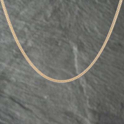 Pre-Owned 9ct Yellow Gold 14 Inch Foxtail Chain 41161884