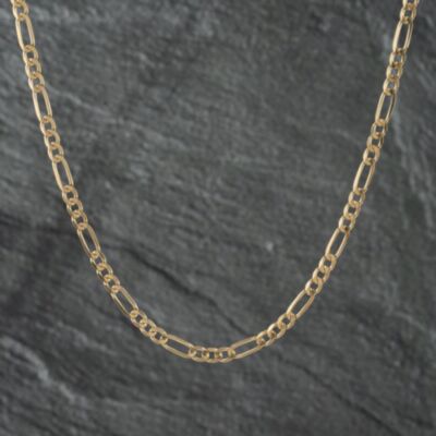Pre-Owned 9ct Yellow Gold 19 Inch Figaro Chain 41161906