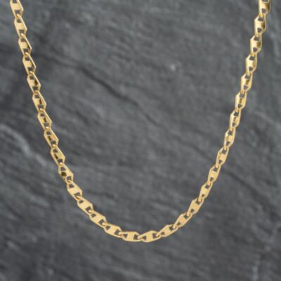 Pre-Owned 9ct Yellow Gold Fancy Flat 20 Inch Curb Chain 41161916