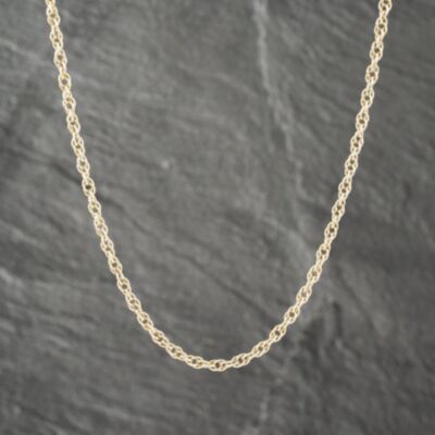 Pre-Owned 9ct Yellow Gold 20 Inch Prince Of Wales Chain 41161922