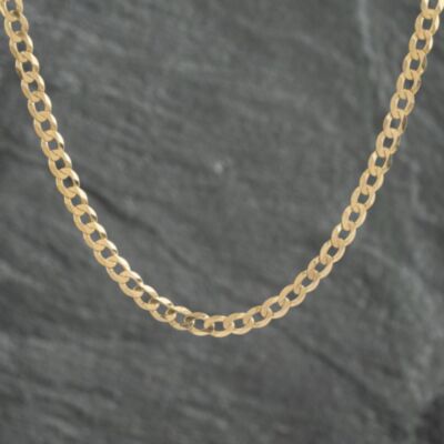 Pre-Owned 9ct Yellow Gold 18 Inch Curb Chain 41161945