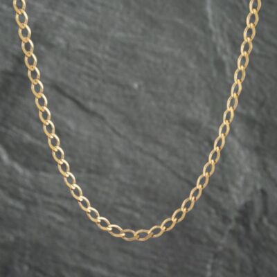 Pre-Owned 9ct Yellow Gold 18 Inch Curb Chain 41161947