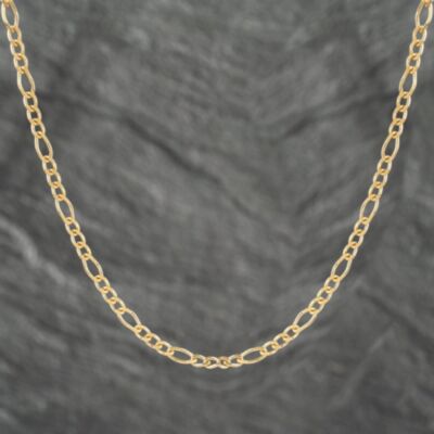 Pre-Owned 9ct Yellow Gold 24 Inch Figaro Chain 41161955