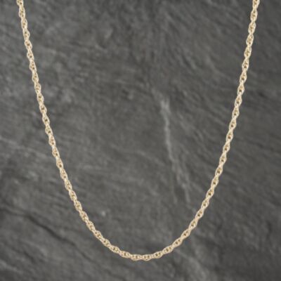 Pre-Owned 9ct Yellow Gold 20 Inch Prince Of Wales Chain 41161961