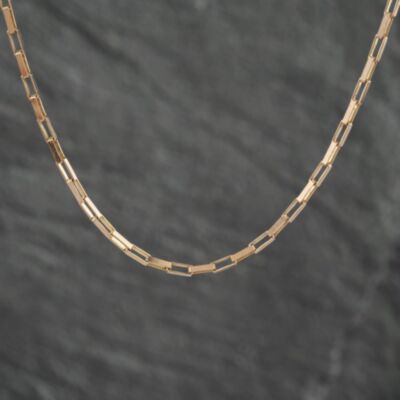 Pre-Owned 9ct Yellow Gold 30 Inch Paper Link Chain 41161963