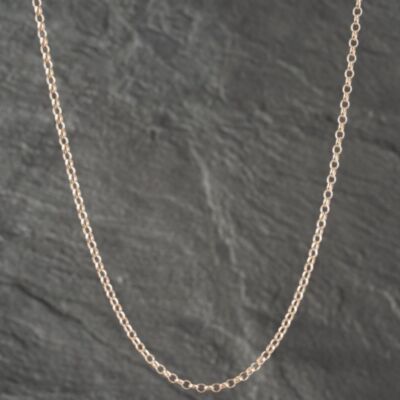 Pre-Owned 9ct Rose Gold 24 Inch Belcher Chain 41161996