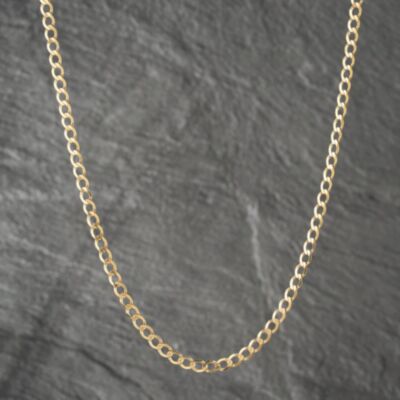 Pre-Owned 9ct Yellow Gold Open 20 Inch Curb Chain 41162008