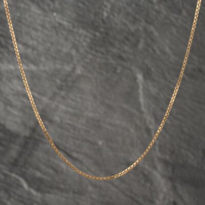 Pre-Owned 9ct Yellow Gold 22 Inch Box Chain 41162025
