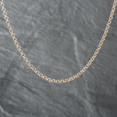 Pre-Owned 9ct Yellow Gold 19 Inch Belcher Chain 41162027