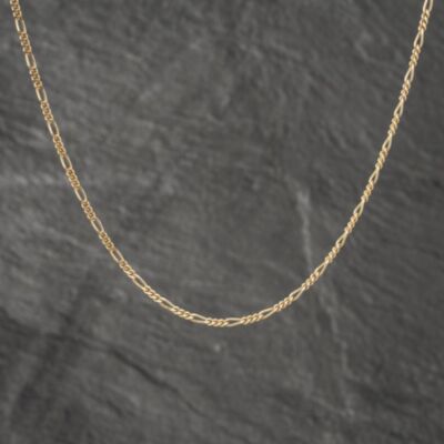 Pre-Owned 9ct Yellow Gold 18 Inch Figaro Chain 41162029