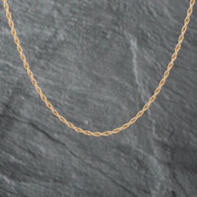 Pre-Owned 9ct Yellow Gold 19 Inch Prince Of Wales Chain 41162037