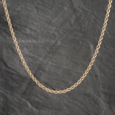 Pre-Owned 9ct Yellow Gold 24 Inch Rope Chain 41162041