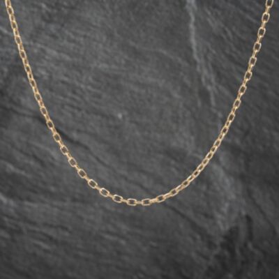Pre-Owned 9ct Yellow Gold Diamond Cut 20 Inch Belcher Chain 41162056