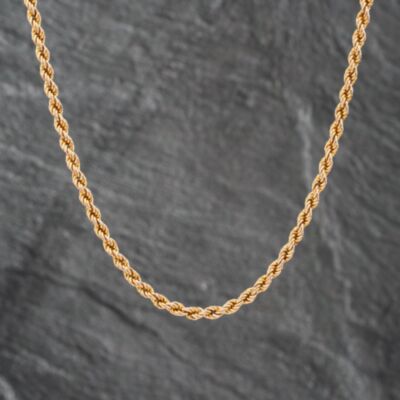 Pre-Owned 9ct Yellow Gold 17 Inch Rope Chain 41162061
