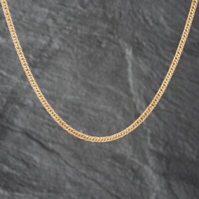 Pre-Owned 9ct Yellow Gold Double 18 Inch Curb Chain 41162070
