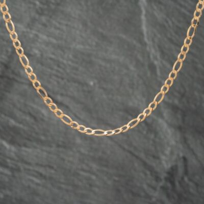 Pre-Owned 9ct Yellow Gold 21 Inch Figaro Chain 41162090