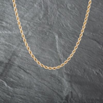 Pre-Owned 9ct Yellow Gold 20 Inch Rope Chain 41162108