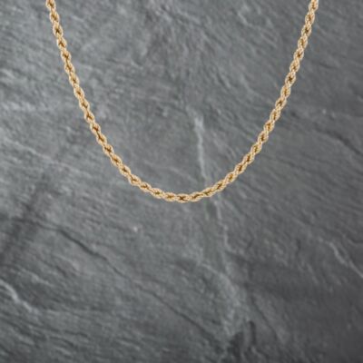 Pre-Owned 9ct Yellow Gold 18 Inch Rope Chain 41162109
