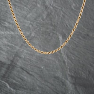 Pre-Owned 9ct Yellow Gold 17 Inch Rope Chain 41162110