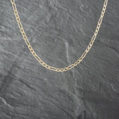 Pre-Owned 9ct Yellow Gold 18 Inch Figaro Chain 41162112