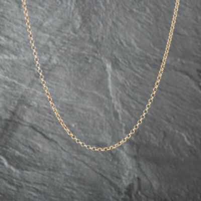 Pre-Owned 9ct Yellow Gold Rounded Fancy 22 Inch Belcher Chain 41162113