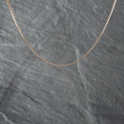 Pre-Owned 9ct Yellow Gold Fancy Flat 16 Inch Box Chain 41162120
